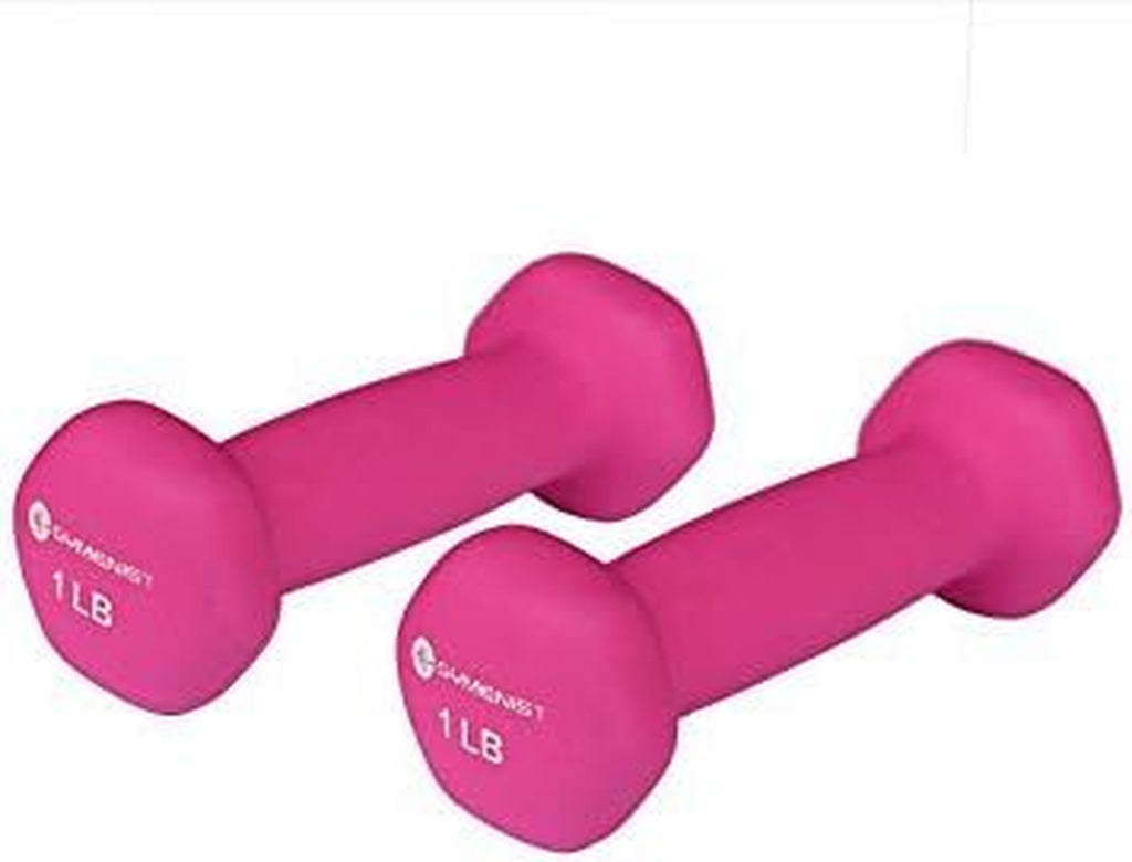Pair of Dumbbells Set of 2 Soft Non Slip Grip Dumbbells Pair Covered with Neoprene